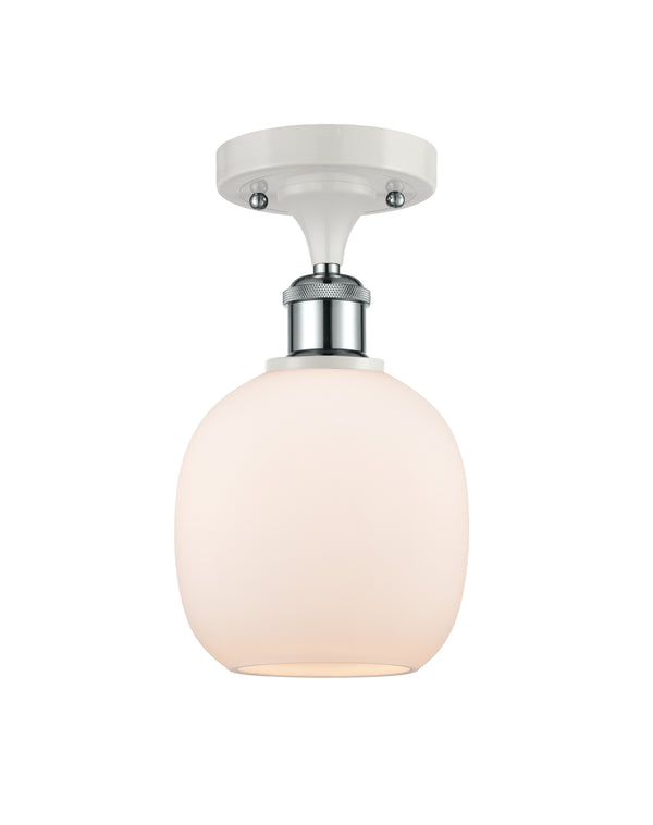 Innovations Lighting Belfast 1 Light Semi-Flush Mount Part Of The Ballston Collection 516-1C-WPC-G101-LED