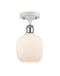 Innovations Lighting Belfast 1 Light Semi-Flush Mount Part Of The Ballston Collection 516-1C-WPC-G101-LED