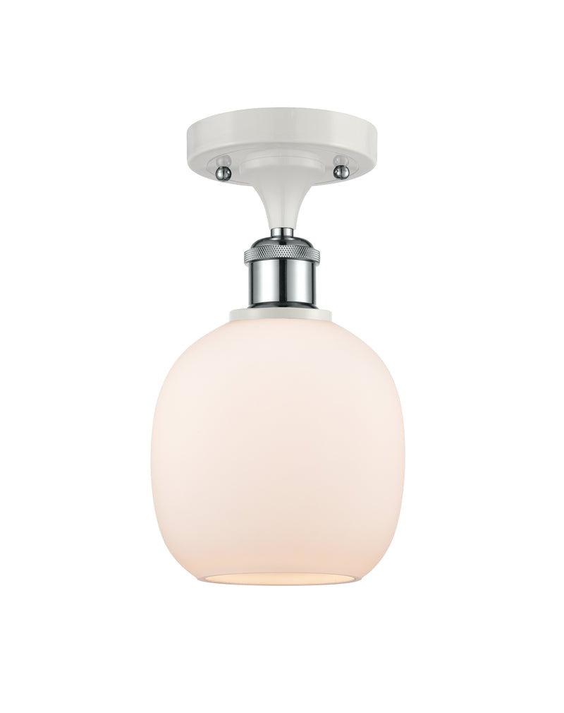 Innovations Lighting Belfast 1 Light Semi-Flush Mount Part Of The Ballston Collection 516-1C-WPC-G101-LED