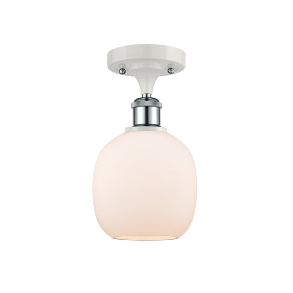Innovations Lighting Belfast 1 Light Semi-Flush Mount Part Of The Ballston Collection 516-1C-WPC-G101