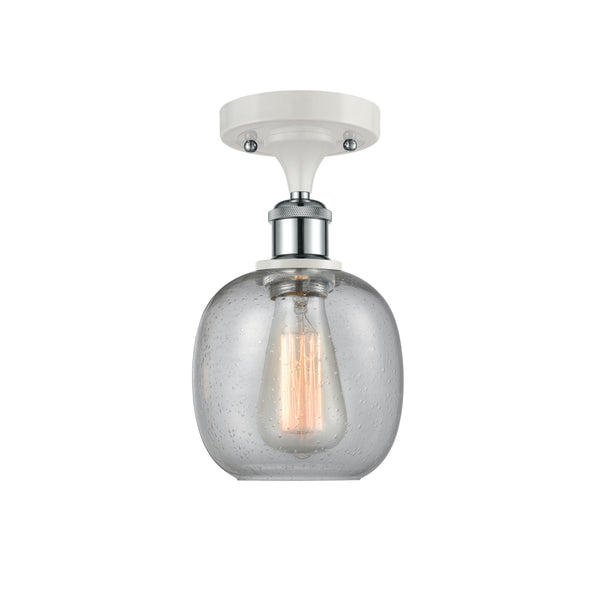 Innovations Lighting Belfast 1 Light Semi-Flush Mount Part Of The Ballston Collection 516-1C-WPC-G104