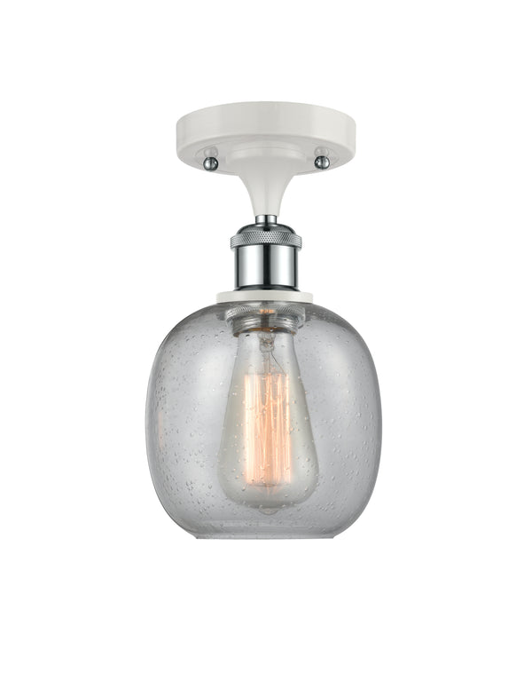 Innovations Lighting Belfast 1 Light Semi-Flush Mount Part Of The Ballston Collection 516-1C-WPC-G104-LED