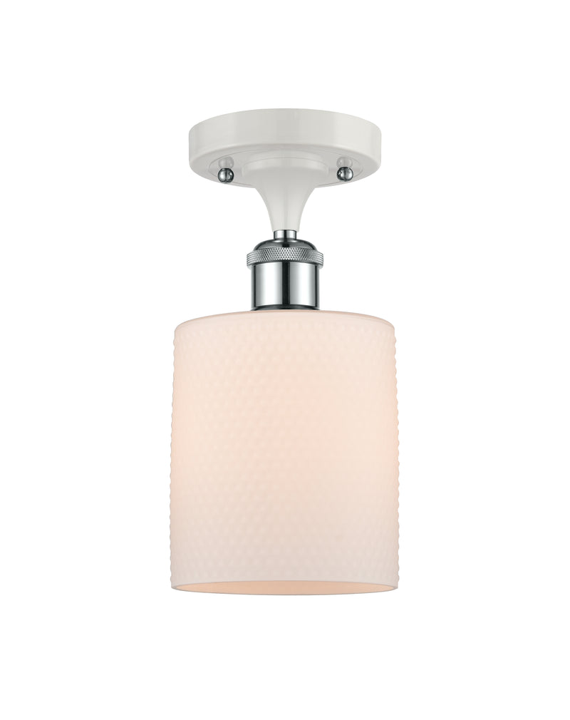 Innovations Lighting Cobbleskill 1 Light Semi-Flush Mount Part Of The Ballston Collection 516-1C-WPC-G111-LED