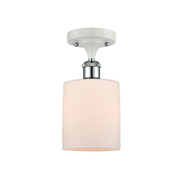 Innovations Lighting Cobbleskill 1 Light Semi-Flush Mount Part Of The Ballston Collection 516-1C-WPC-G111