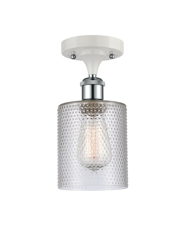 Innovations Lighting Cobbleskill 1 Light Semi-Flush Mount Part Of The Ballston Collection 516-1C-WPC-G112-LED