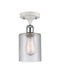 Innovations Lighting Cobbleskill 1 Light Semi-Flush Mount Part Of The Ballston Collection 516-1C-WPC-G112-LED