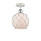 Innovations Lighting Farmhouse Rope 1 Light Semi-Flush Mount Part Of The Ballston Collection 516-1C-WPC-G121-8RW