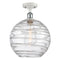 Innovations Lighting Deco Swirl 1 Light 12" Semi-Flush Mount 516-1C-WPC-G1213-12