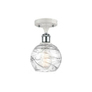 Innovations Lighting Deco Swirl 1 Light 6" Semi-Flush Mount 516-1C-WPC-G1213-6