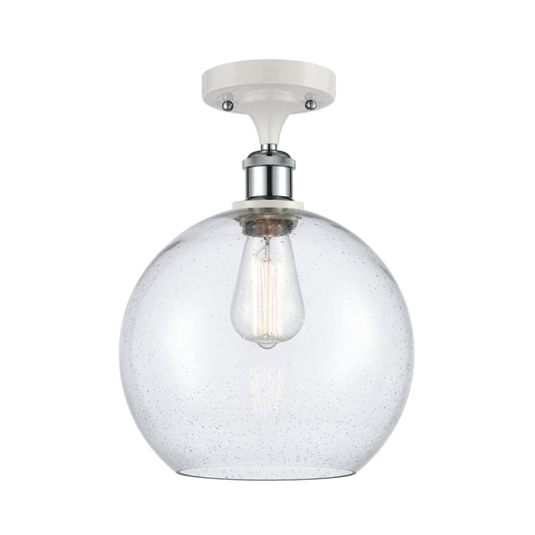 Innovations Lighting Athens 1 Light 10" Semi-Flush Mount 516-1C-WPC-G124-10