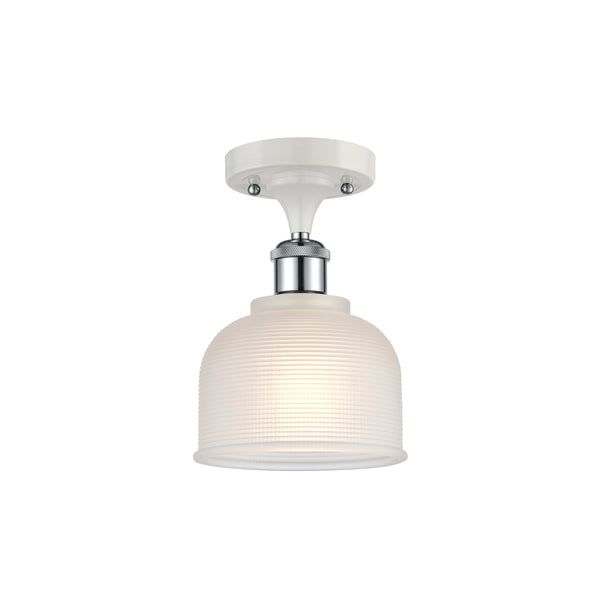 Innovations Lighting Dayton 1 Light Semi-Flush Mount Part Of The Ballston Collection 516-1C-WPC-G411