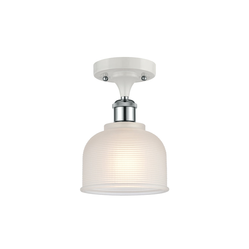Innovations Lighting Dayton 1 Light Semi-Flush Mount Part Of The Ballston Collection 516-1C-WPC-G411