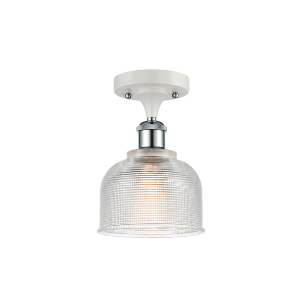 Innovations Lighting Dayton 1 Light Semi-Flush Mount Part Of The Ballston Collection 516-1C-WPC-G412