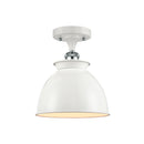 Innovations Lighting Adirondack 1 Light Semi-Flush Mount Part Of The Ballston Collection 516-1C-WPC-M14-W
