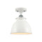 Innovations Lighting Adirondack 1 Light Semi-Flush Mount Part Of The Ballston Collection 516-1C-WPC-M14-W