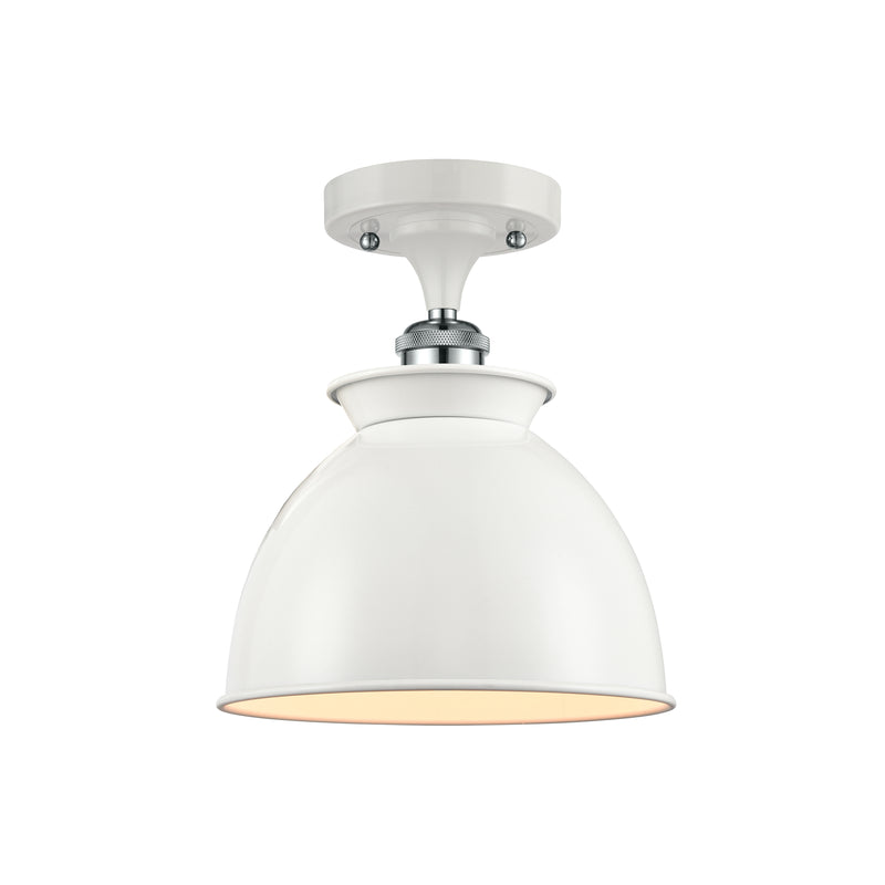 Innovations Lighting Adirondack 1 Light Semi-Flush Mount Part Of The Ballston Collection 516-1C-WPC-M14-W