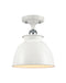 Innovations Lighting Adirondack 1 Light Semi-Flush Mount Part Of The Ballston Collection 516-1C-WPC-M14-WPC-LED