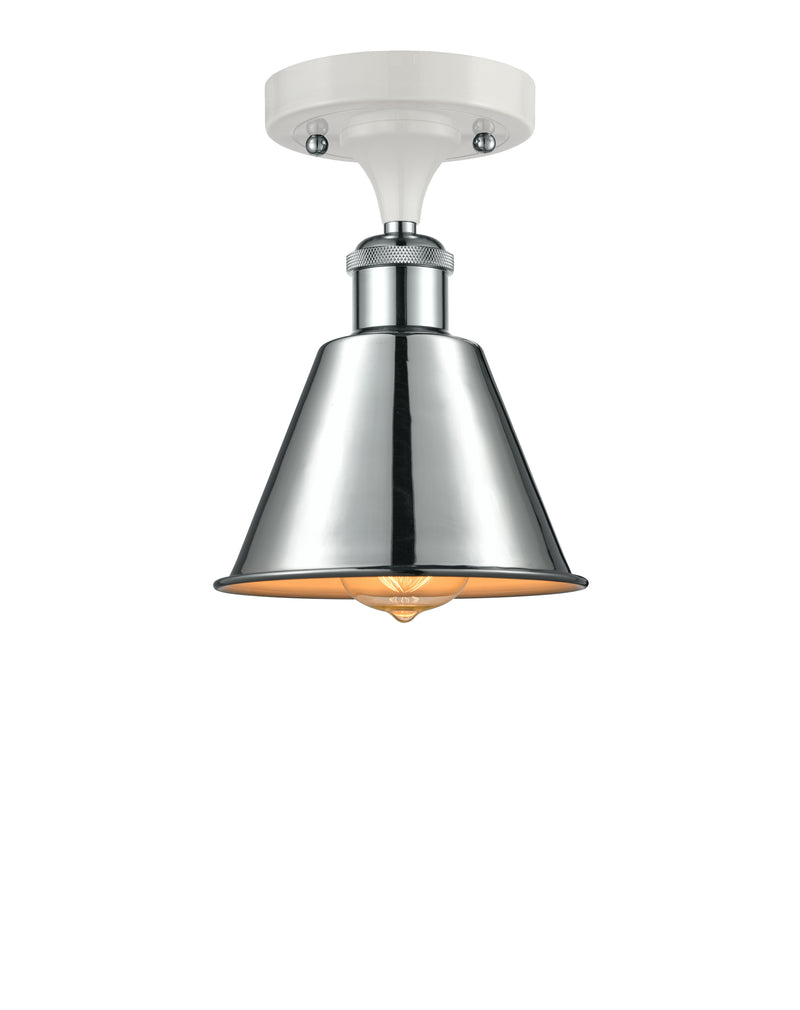 Innovations Lighting Smithfield 1 Light Semi-Flush Mount Part Of The Ballston Collection 516-1C-WPC-M8