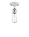 Innovations Lighting Bare Bulb 1 Light Semi-Flush Mount Part Of The Ballston Collection 516-1C-WPC-LED