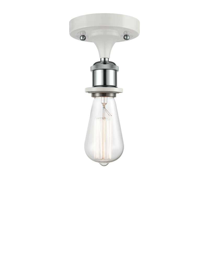 Innovations Lighting Bare Bulb 1 Light Semi-Flush Mount Part Of The Ballston Collection 516-1C-WPC-LED