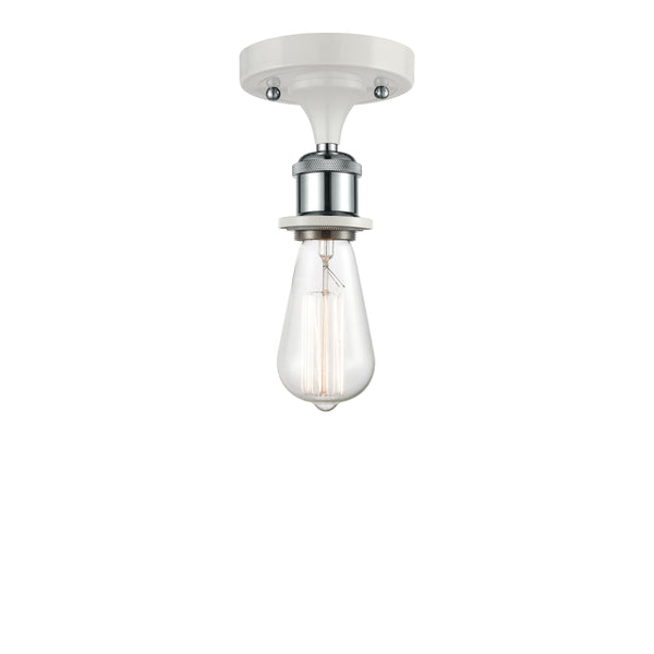 Innovations Lighting Bare Bulb 1 Light Semi-Flush Mount Part Of The Ballston Collection 516-1C-WPC