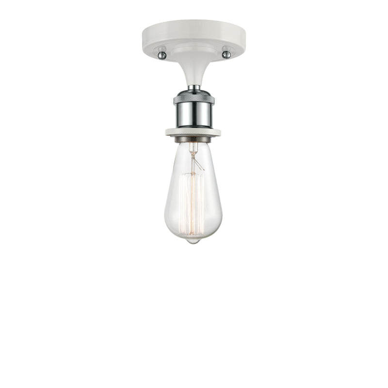 Innovations Lighting Bare Bulb 1 Light Semi-Flush Mount Part Of The Ballston Collection 516-1C-WPC