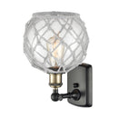 Innovations Lighting Farmhouse Rope 1 Light Sconce Part Of The Ballston Collection 516-1W-BAB-G122-8RW
