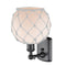 Innovations Lighting Farmhouse Rope 1 Light Sconce Part Of The Ballston Collection 516-1W-BK-G121-8RW-LED