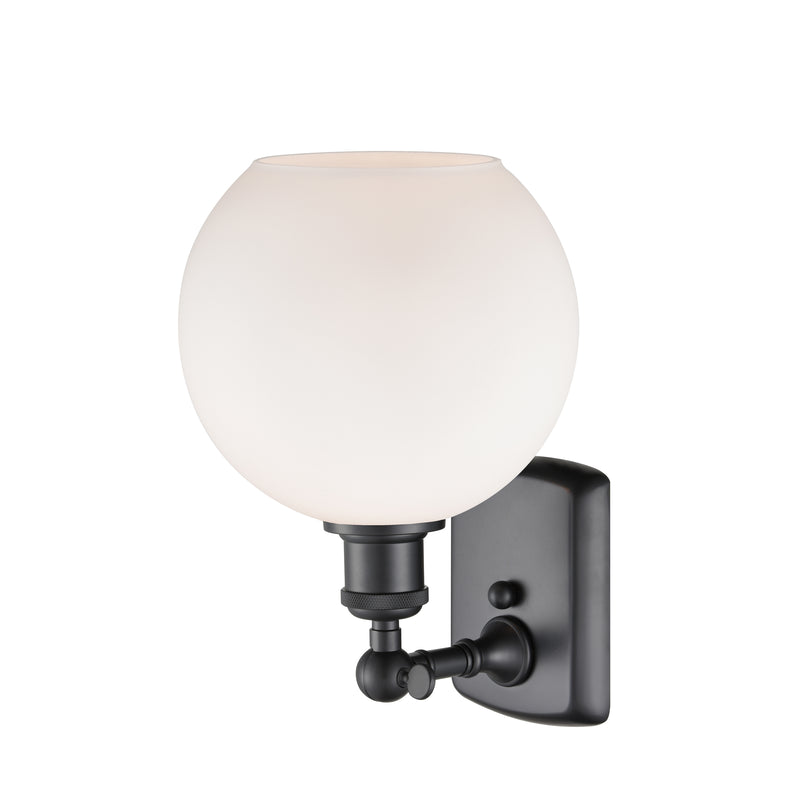 Innovations Lighting Athens 1 Light 8" Sconce 516-1W-BK-G121-8-LED