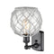 Innovations Lighting Farmhouse Rope 1 Light Sconce Part Of The Ballston Collection 516-1W-BK-G122-8RW