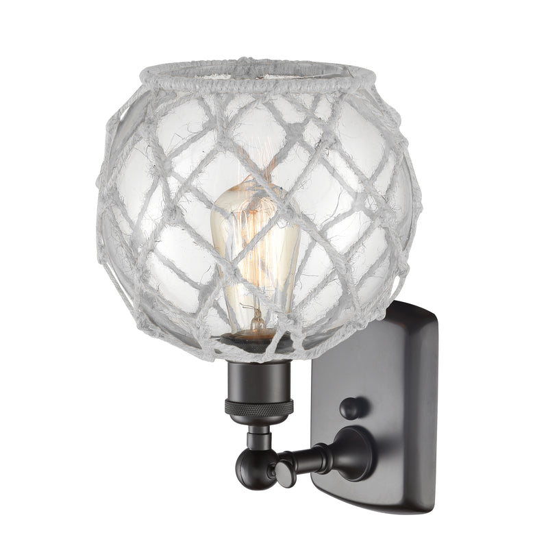 Innovations Lighting Farmhouse Rope 1 Light Sconce Part Of The Ballston Collection 516-1W-OB-G122-8RW