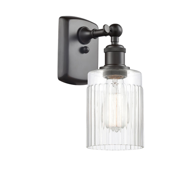 Hadley Sconce shown in the Oil Rubbed Bronze finish with a Clear shade