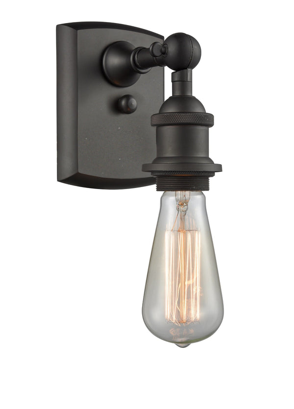 Innovations Lighting Bare Bulb 1-100 watt 4.5 inch Oil Rubbed Bronze Sconce   180 Degree Adjustable Swivels 5161WOB