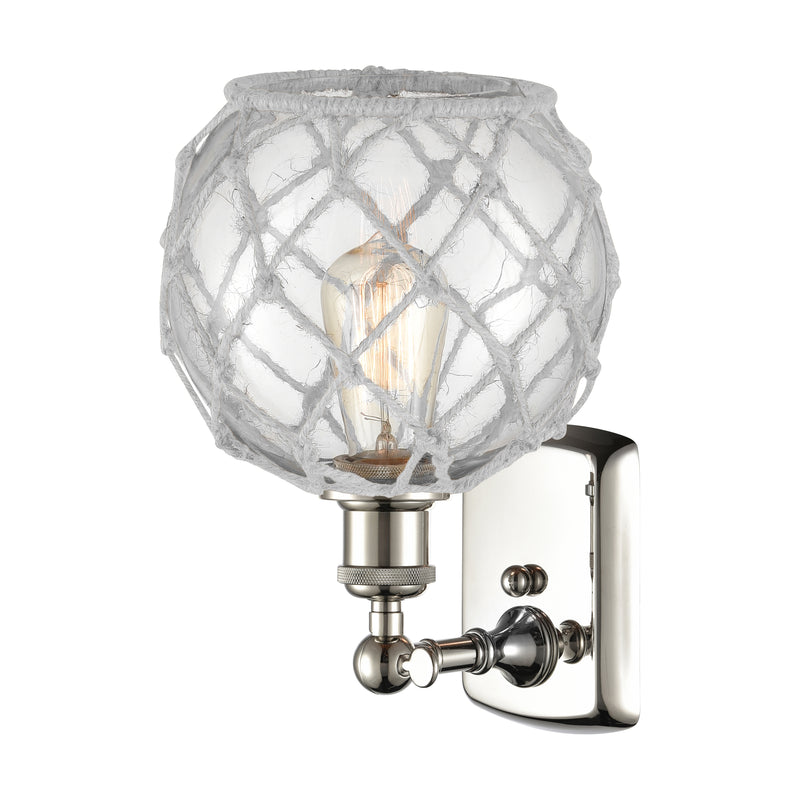 Innovations Lighting Farmhouse Rope 1 Light Sconce Part Of The Ballston Collection 516-1W-PN-G122-8RW-LED