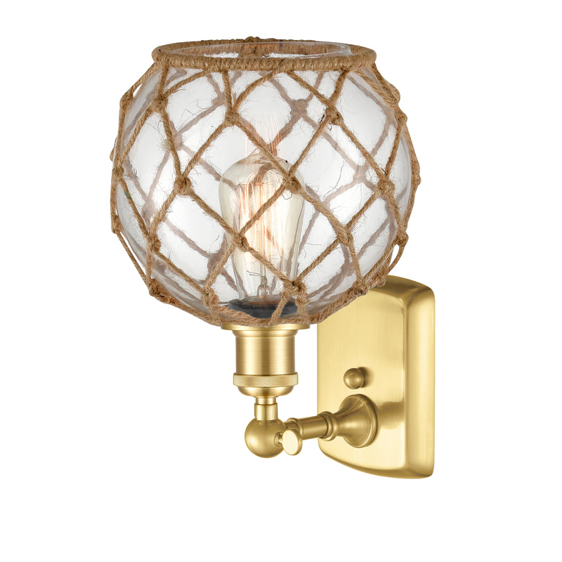 Innovations Lighting Farmhouse Rope 1 Light Sconce Part Of The Ballston Collection 516-1W-SG-G122-8RB