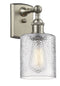Innovations Lighting Cobbleskill 1-100 watt 5 inch Brushed Satin Nickel Sconce Clear Ripple glass 180 Degree Swivels 5161WSNG112