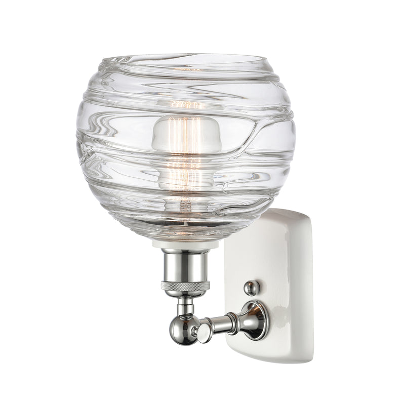 Innovations Lighting Deco Swirl 1 Light 8" Sconce 516-1W-WPC-G1213-8