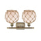 Innovations Lighting Farmhouse Rope 2 Light Bath Vanity Light Part Of The Ballston Collection 516-2W-AB-G121-8RB