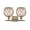Innovations Lighting Farmhouse Rope 2 Light Bath Vanity Light Part Of The Ballston Collection 516-2W-AB-G122-8RB