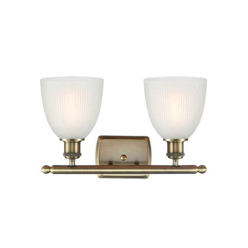 Innovations Lighting Castile 2 Light Bath Vanity Light Part Of The Ballston Collection 516-2W-AB-G381