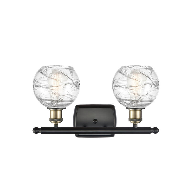 Innovations Lighting Deco Swirl 2 Light 16" Bath Vanity Light 516-2W-BAB-G1213-6-LED