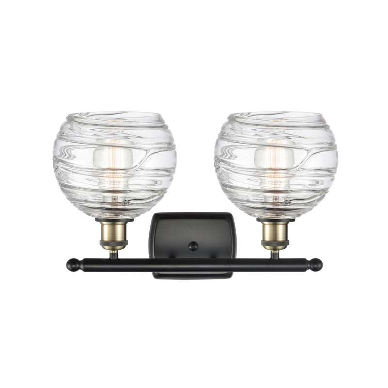 Innovations Lighting Deco Swirl 2 Light 16" Bath Vanity Light 516-2W-BAB-G1213-8-LED