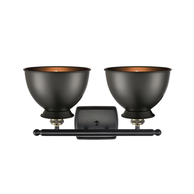 Innovations Lighting Adirondack 2 Light Bath Vanity Light Part Of The Ballston Collection 516-2W-BAB-M14-BK