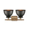 Innovations Lighting Adirondack 2 Light Bath Vanity Light Part Of The Ballston Collection 516-2W-BB-M14-BK