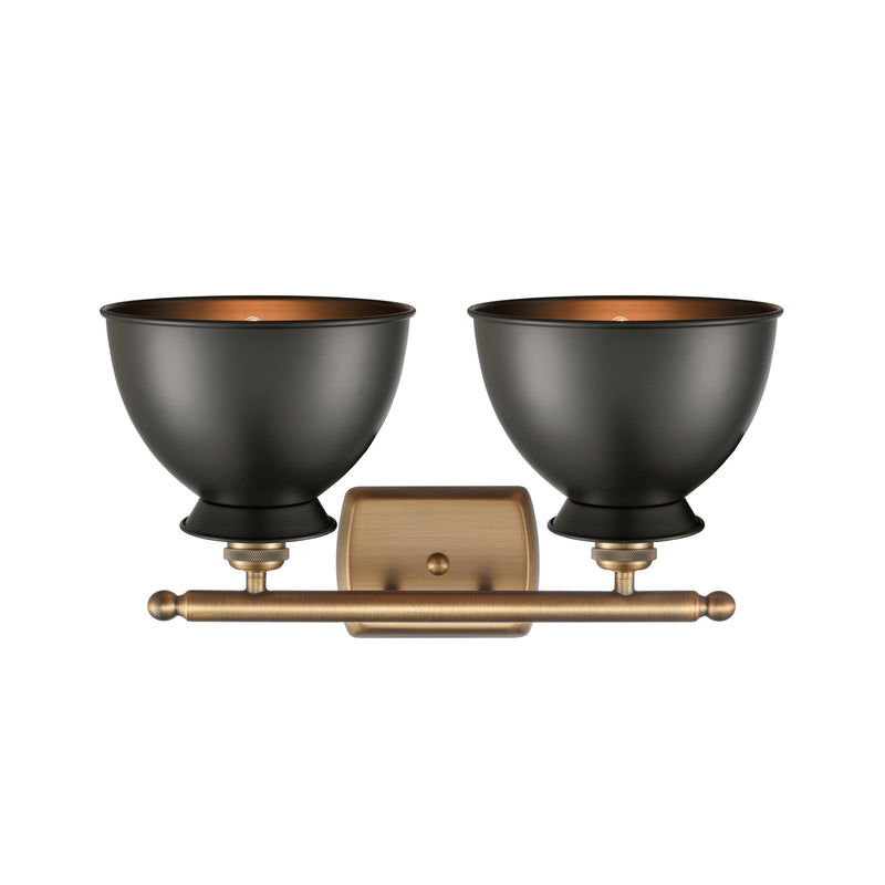 Innovations Lighting Adirondack 2 Light Bath Vanity Light Part Of The Ballston Collection 516-2W-BB-M14-BK