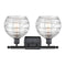 Innovations Lighting Deco Swirl 2 Light 16" Bath Vanity Light 516-2W-BK-G1213-8-LED