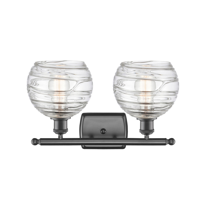 Innovations Lighting Deco Swirl 2 Light 16" Bath Vanity Light 516-2W-OB-G1213-8-LED