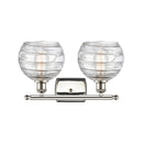 Innovations Lighting Deco Swirl 2 Light 16" Bath Vanity Light 516-2W-PN-G1213-8-LED