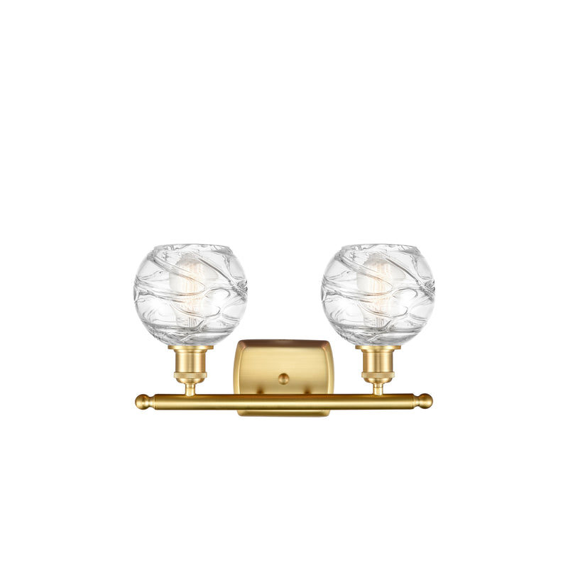 Innovations Lighting Deco Swirl 2 Light 16" Bath Vanity Light 516-2W-SG-G1213-6