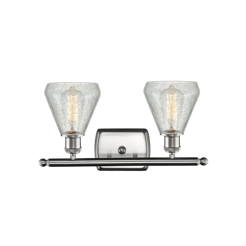 Innovations Lighting Conesus 2 Light Bath Vanity Light Part Of The Ballston Collection 516-2W-SN-G275-LED